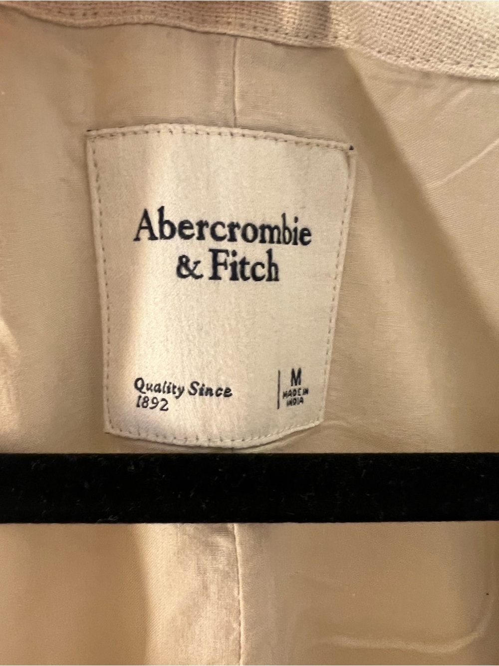 Abercrombie & Fitch Cream Button-Front Mini Dress - Picture 2 of 3